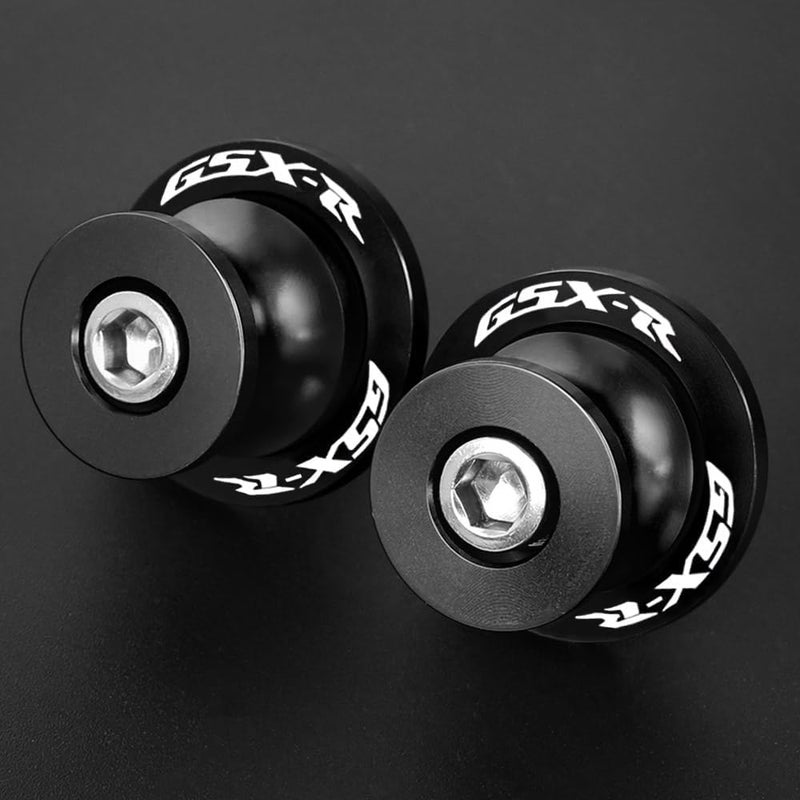 FREAXLL 2pcs M8*1.5 Motorcycle Swing Arm Sliders Spools 8mm for S-uzuki GSXR 600 750 1992-2024 GSX-R 1000 2001-2024 GSXS 600 750 1000 GSX-8R GSX-8S 2023 -Black - Image 1